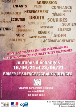 Invitation Journée d'échange "Briser le silence face aux violences" 