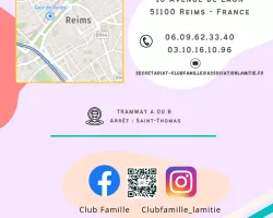 Bonne rentrée au Club Famille de l'Amitié  Newsletter de NOVEMBRE 2023