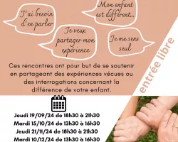 RENCONTRE DE PARENTS D'ENFANTS DIFFERENTS