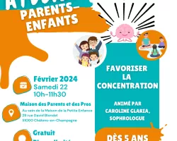 Ateliers du réseau de parentalité châlonnais en février 2024