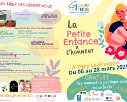 « La petite enfance à l’honneur » à Vitry-le-François du 6 au 28 mars 2025